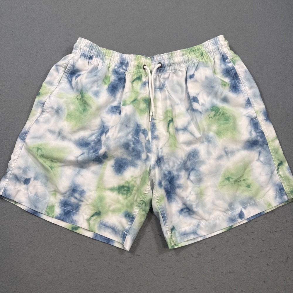 Trunks Surf & Swim Co print Shorts LARGE Mesh Pockets Summer Beach